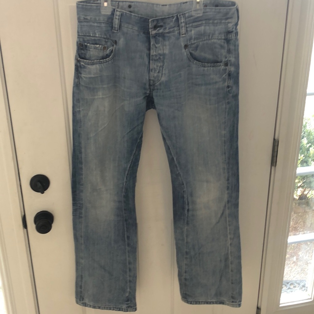 G Star Men’s Jeans 3301 Button Fly 36/34